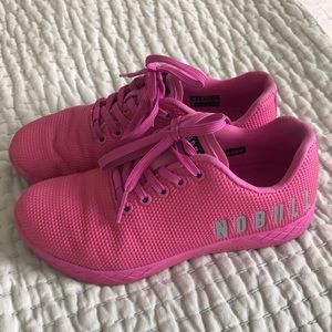 Pink nobull trainers